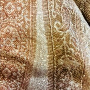 Croft & Barrow Elegant Paisley Scarf Shades of Brown and Cream NWOT